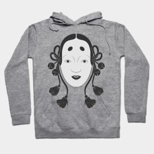 Japanese Noh Mask Hoodie